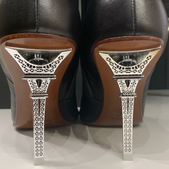 🔥HP🔥 Vetements Eiffel Tower Leather Boots EUR38 - Picture 13 of 16